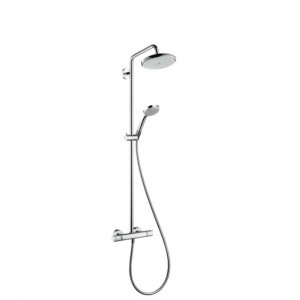 Душевая система Hansgrohe Croma 220 Showerpipe с термостатом хром 27185000 Душевая система Hansgrohe Croma 220 Showerpipe с термостатом хром 27185000
