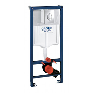 Система инсталляции для унитаза GROHE Rapid SL 3 в 1 с клавишей Skate Air хром 38721001