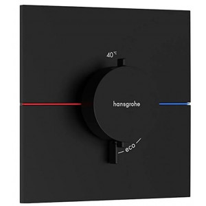 Термостат hansgrohe ShowerSelect Comfort E для 1 потребителя внешняя часть матовый черный 15574670