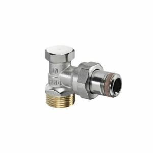 Вентиль запорный угловой Oventrop Combi 2 DN 15 3/4x1/2 никелированный 1091072 Вентиль запорный угловой Oventrop Combi 2 DN 15 3/4x1/2 никелированный 1091072