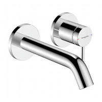 Смеситель для раковины Hansgrohe Tecturis S 165 мм настенный на 2 отверстия внешняя часть хром 73350000