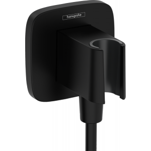 Шланговое подсоединение hansgrohe FixFit Q матовый черный 26887670 Шланговое подсоединение hansgrohe FixFit Q матовый черный 26887670