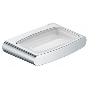 Мыльница настенная Keuco Elegance матовый хрусталь хром 11655019000 Мыльница настенная Keuco Elegance матовый хрусталь хром 11655019000