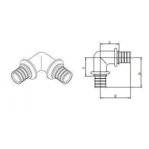 Угольник 90° REHAU RAUTITAN MX 110 12677711001 Угольник 90° REHAU RAUTITAN MX 110 12677711001