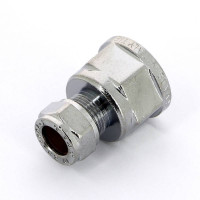 Муфта обжимная хромированная Tiemme 10x1/2 ВР 1130005