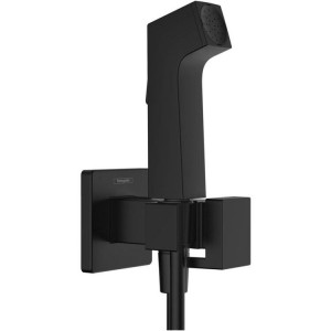 Гигиенический душ Hansgrohe 1jet E EcoSmart+ со смесителем держателем и шлангом 125 см матовый черный 29233670 Гигиенический душ Hansgrohe 1jet E EcoSmart+ со смесителем держателем и шлангом 125 см матовый черный 29233670
