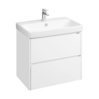 Комплект AQUATON Сканди 70 тумба Белый, раковина Адриана 70 1A2518K0SD010
