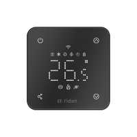 Комнатный термостат Ридан RSmart-FB Wi-Fi 230 В встраиваемый черный 088L1144R