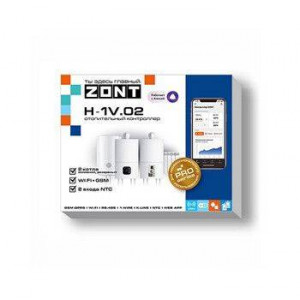 Отопительный GSM Wi-Fi контроллер ZONT H-1V.02 на DIN-рейку ML00005454 Отопительный GSM Wi-Fi контроллер ZONT H-1V.02 на DIN-рейку ML00005454