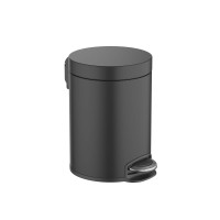 Корзина для мусора с педалью Aquanet AQ4991MB 5 л матовый черный AQ4991MB