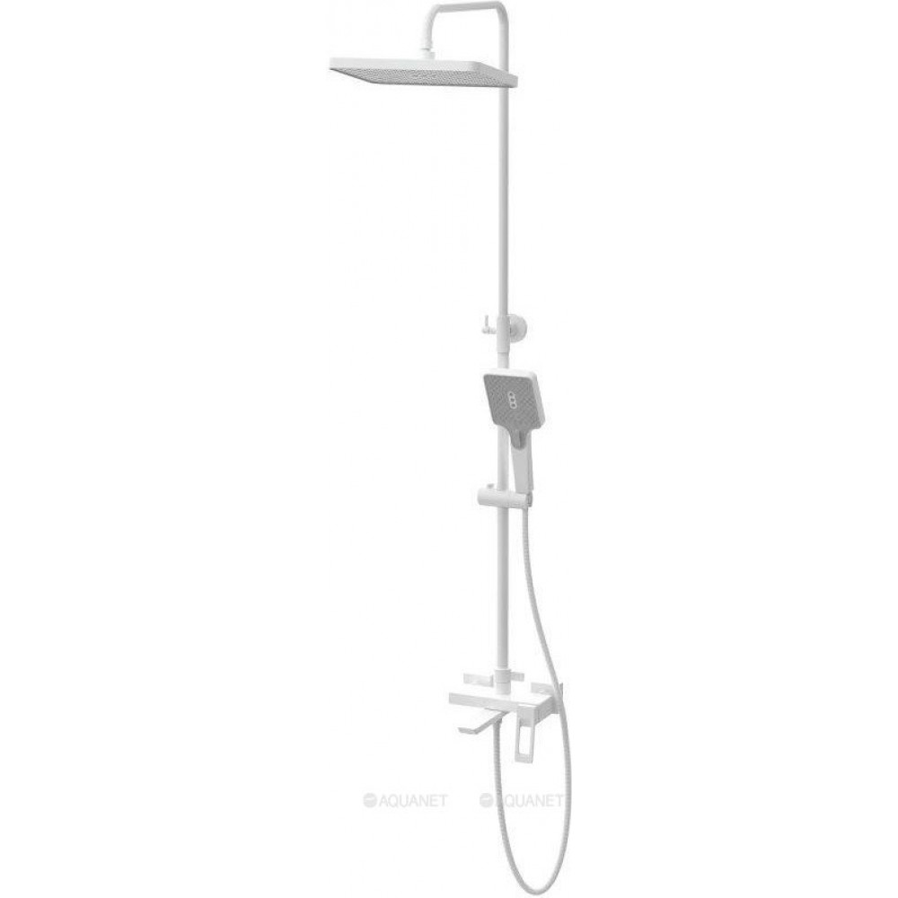 Душевая система Haiba HB24732-8 с изливом и тропическим душем белый HB24732-8