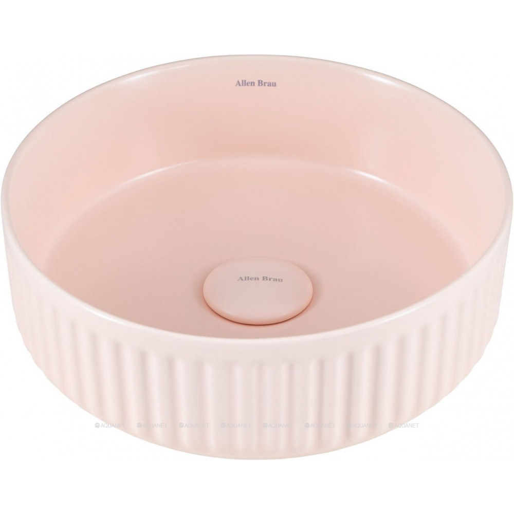 Раковина накладная Allen Brau Fantasy Line Ø360 мм розовый 4.11032.SM