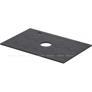 Столешница Aquanet Flat 70 с отверстием слева графит 00345779 Столешница Aquanet Flat 70 с отверстием слева графит 00345779