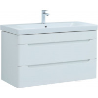 Тумба с раковиной Aquanet София 105 2 ящика белый глянец 00274196