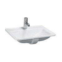 Раковина Laufen Pro S 56х44х20 см встраиваемая сверху 1 отв. без перелива белый 8.1396.1.000.104.1