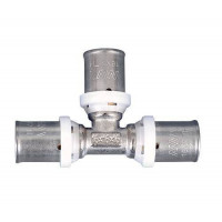Тройник равнопроходной Comap SkinPress 26 мм пресс латунь PF54006