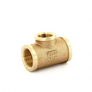 Тройник резьбовой General Fittings 3/4 x 1/2 x 3/4 ВР-ВР-ВР бронза B3131A0504 Тройник резьбовой General Fittings 3/4 x 1/2 x 3/4 ВР-ВР-ВР бронза B3131A0504