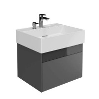 Тумба подвесная Kerama Marazzi Logica 56.4x46x40.3 см 2 ящика стальной серый LOG.60.2\ST