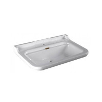 Раковина Kerasan Waldorf 80х55 см 1 отверстие керамическая белый/бронза 4141K1bi/cr*1/811393br