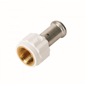 Муфта пресс ПВДФ HENCO 32x1 1/4 ВР белая 18PKW-3207 Муфта пресс ПВДФ HENCO 32x1 1/4 ВР белая 18PKW-3207