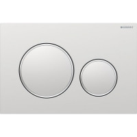 Клавиша смыва Geberit Sigma20 для двойного смыва круглая хром матовый 115.882.JQ.1