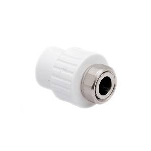Муфта с накидной гайкой PPR Valtec 25х3/4 белая 10699 Муфта с накидной гайкой PPR Valtec 25х3/4 белая 10699