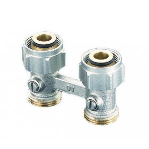 Узел радиаторный прямой Oventrop Multiflex F ZB 3/4 x 3/4 EK никелированный 1015813 Узел радиаторный прямой Oventrop Multiflex F ZB 3/4 x 3/4 EK никелированный 1015813