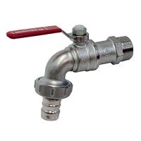 Кран шаровой Giacomini 3/4 с патрубком под шланг R621X014