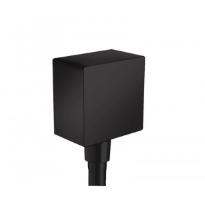 Шланговое подсоединение hansgrohe Fixfit Square с обратным клапаном 1/2 черный матовый 26455670 Шланговое подсоединение hansgrohe Fixfit Square с обратным клапаном 1/2 черный матовый 26455670