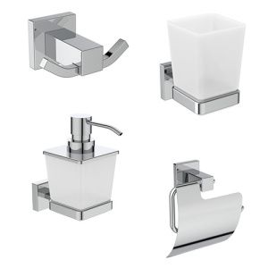 Набор аксессуаров для ванной 4 в 1 Ideal Standard IOM Square TM0030