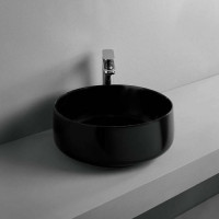 Раковина накладная Artceram Cognac 35х16 см черный матовый COL004 17 00