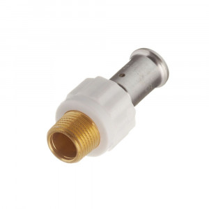 Муфта НР пресс PVDF HENCO белая 32x1 17PKW-3206 Муфта НР пресс PVDF HENCO белая 32x1 17PKW-3206