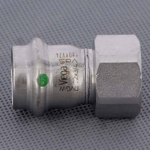 Муфта переходная пресс-В Viega Sanpress Inox нержавеющая сталь 22x3/4 436629 Муфта переходная пресс-В Viega Sanpress Inox нержавеющая сталь 22x3/4 436629
