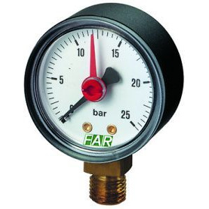 Манометр радиальный FAR 1/4 0-6 бар 50 мм FA 2501 R06 Манометр радиальный FAR 1/4 0-6 бар 50 мм FA 2501 R06