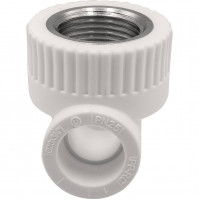 Тройник комбинированный THERMOLIGHT PP-R 20х3/4х20 мм ВР белый НС-1620585