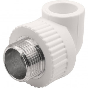 Угольник комбинированный 90° PP-R THERMOLIGHT 20 мм x 3/4 НР белый НС-1620676 Угольник комбинированный 90° PP-R THERMOLIGHT 20 мм x 3/4 НР белый НС-1620676