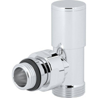 Вентиль ручной угловой General Fittings Compact 1/2 x 3/4 НН EK белый V150112E
