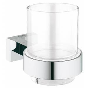 Стакан с держателем GROHE Essentials Cube 40755001 Стакан с держателем GROHE Essentials Cube 40755001