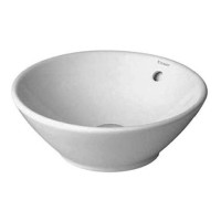Раковина круглая Duravit Starck 3 42 см с переливом без отверстия под смеситель 0325420000