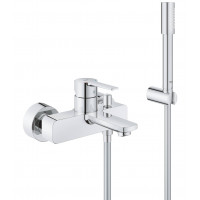 Смеситель для ванны Grohe Lineare с душевым гарнитуром хром 33850001