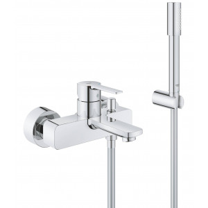 Смеситель для ванны Grohe Lineare с душевым гарнитуром хром 33850001