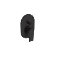 Смеситель для ванны и душа Hansgrohe Vernis Shape однорычажный черный матовый 71458670