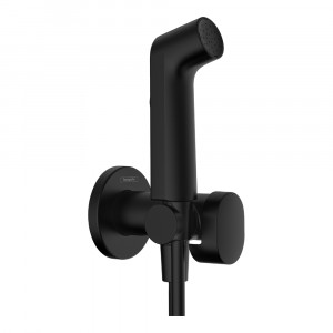 Комплект гигиенического душа hansgrohe Bidette 1jet S со встраиваемой частью матовый черный 29232670/29235180 29232670S