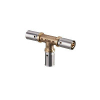 Тройник прессовый REHAU RAUTITAN LX 40-40-40 латунь 1513048