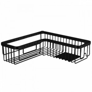 Полка для ванной угловая Colombo Design Angolari черный матовый B9611.NM Полка для ванной угловая Colombo Design Angolari черный матовый B9611.NM