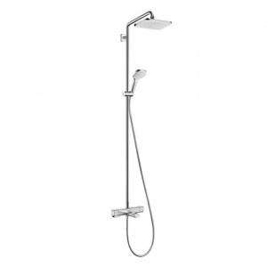 Душевая система Hansgrohe Croma E 280 1jet Showerpipe с термостатом для ванны хром 27687000