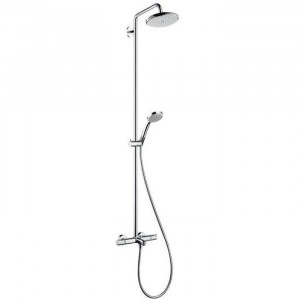 Душевая система Hansgrohe Croma 220 Showerpipe с термостатом для ванны хром 27223000