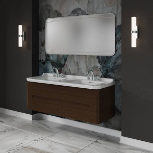 Комплект подвесной/напольной мебели Kerasan Waldorf 150 см с 4 ящиками темный орех 4143K1bi/cr / 925446 Комплект подвесной/напольной мебели Kerasan Waldorf 150 см с 4 ящиками темный орех 4143K1bi/cr / 925446