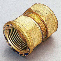Муфта обжимная Tiemme 1100 28 мм х 3/4 ВР латунная 1000129