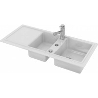 Кухонная мойка Duravit Cassia 116х51 см встраиваемая белая 7513110000